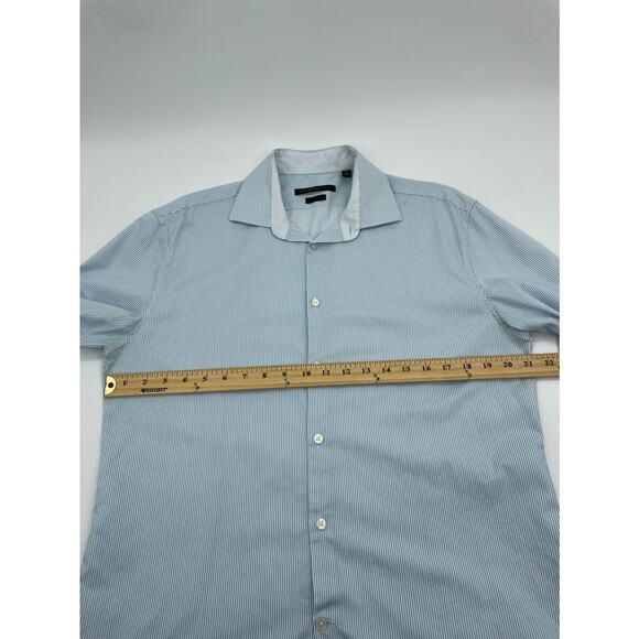 JOHN VARVATOS Mens Career Shirt Size M Slim Fit Long Sleeve Button Up Collared - Picture 5 of 9
